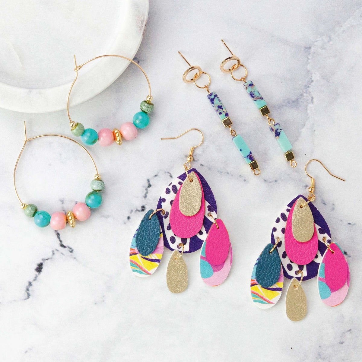 Craft Maker Designer Earrings Kit-Craft Kits-Little Lane Workshops
