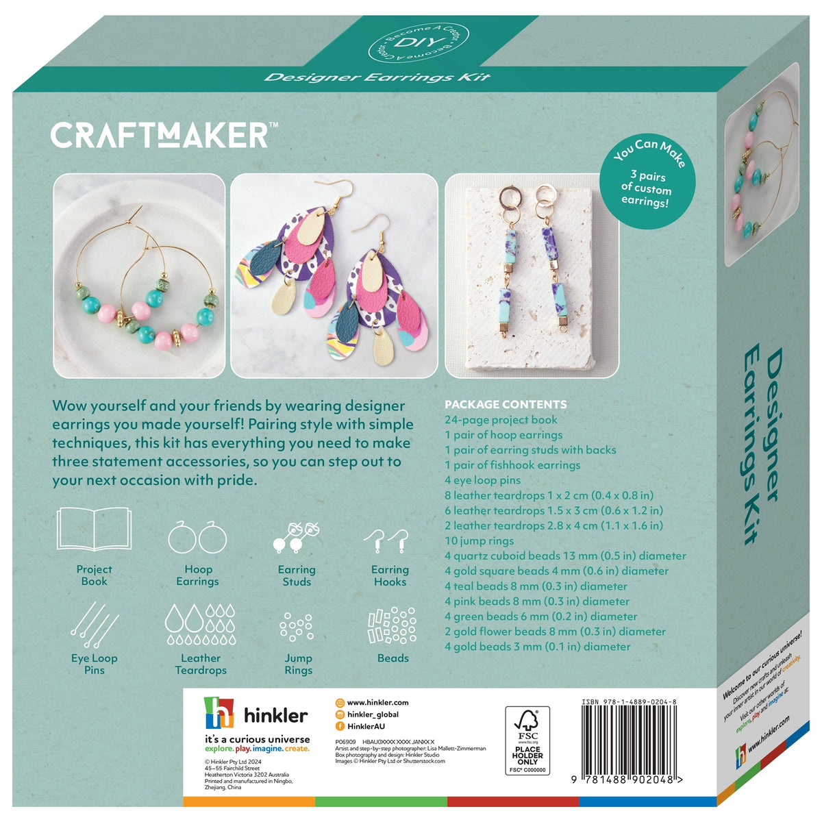 Craft Maker Designer Earrings Kit-Craft Kits-Little Lane Workshops