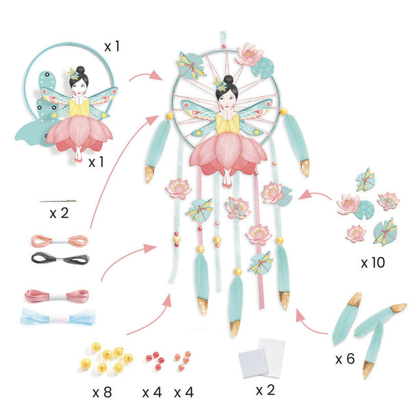 Do It Yourself Lotus Fairy Dreamcatcher KIT for Kids-Craft Kits-Little Lane Workshops