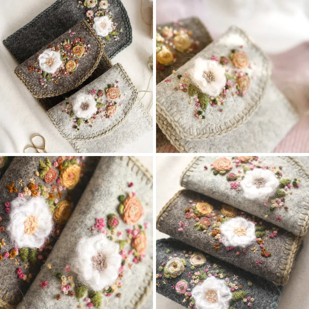 EMBROIDERED FELT PURSE WORKSHOP Little Lane Workshops Sydney Creative Art and Craft Workshops