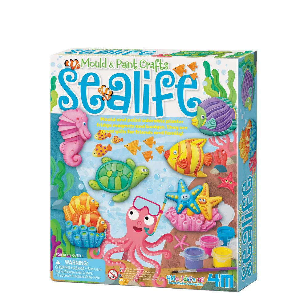 MOULD & PAINT KIT for Kids - Sealife