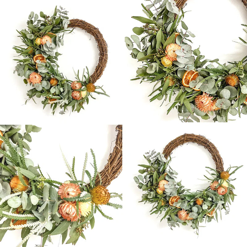 Fresh to Dried Floral Christmas Wreath Workshop-Workshop-Little Lane Workshops