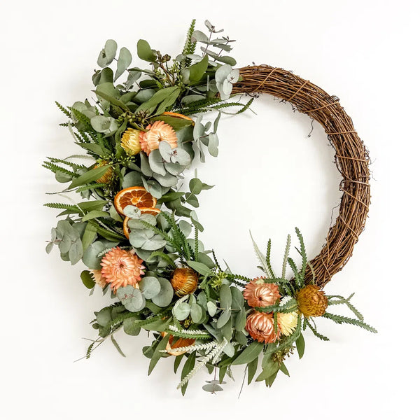 FRESH TO DRIED FLORAL CHRISTMAS WREATH WORKSHOP-Workshop-Little Lane Workshops
