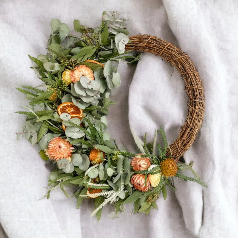 Fresh to Dried Floral Christmas Wreath Workshop-Workshop-Little Lane Workshops