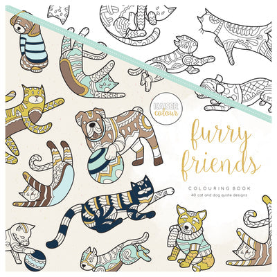 Furry Friends Colouring Book-Craft Kits-Little Lane Workshops