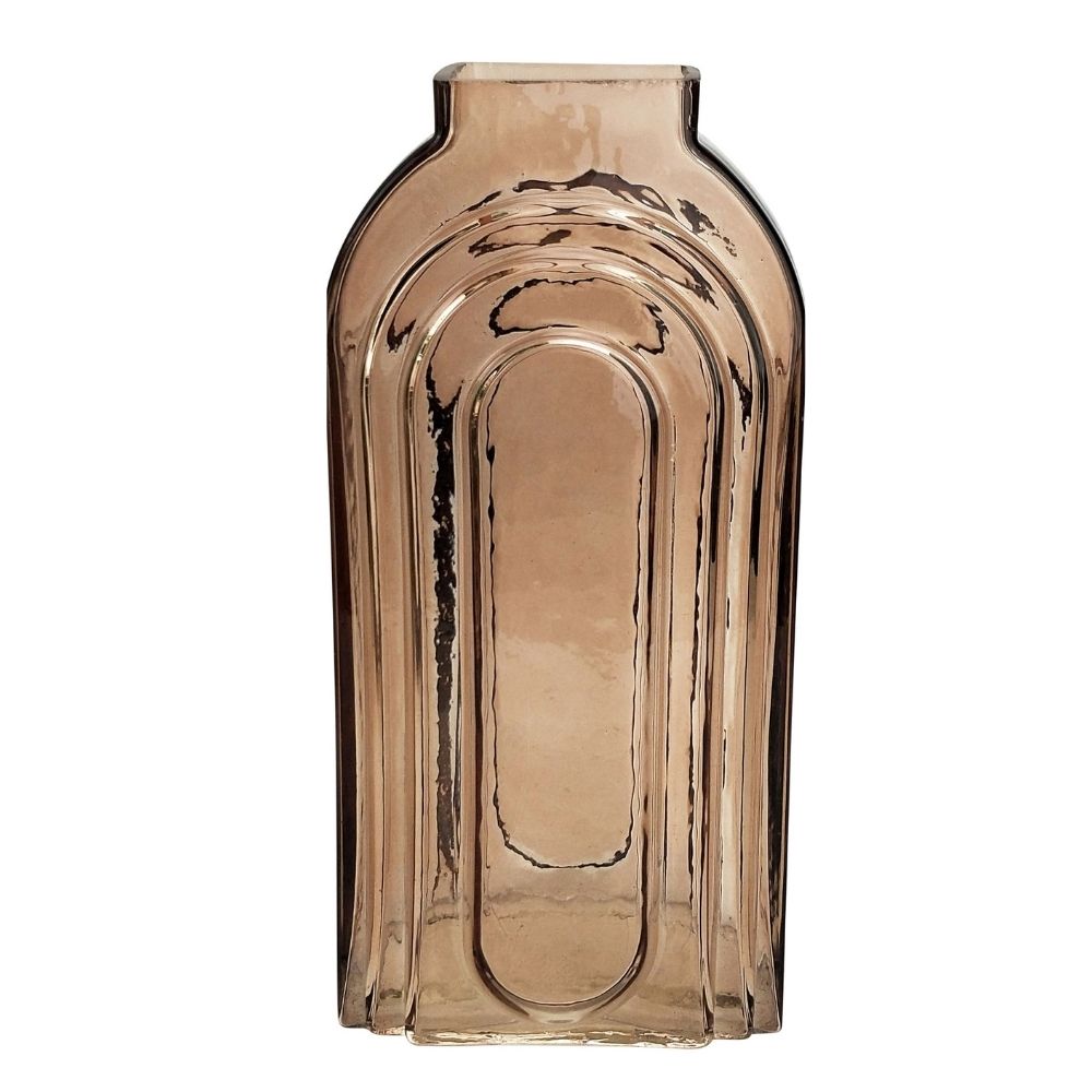 Glass Vase Blush Rose Large-Homewares-Little Lane Workshops