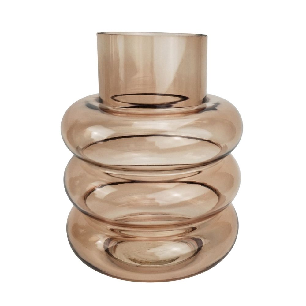 Glass Vase Blush Rose Ring-Homewares-Little Lane Workshops