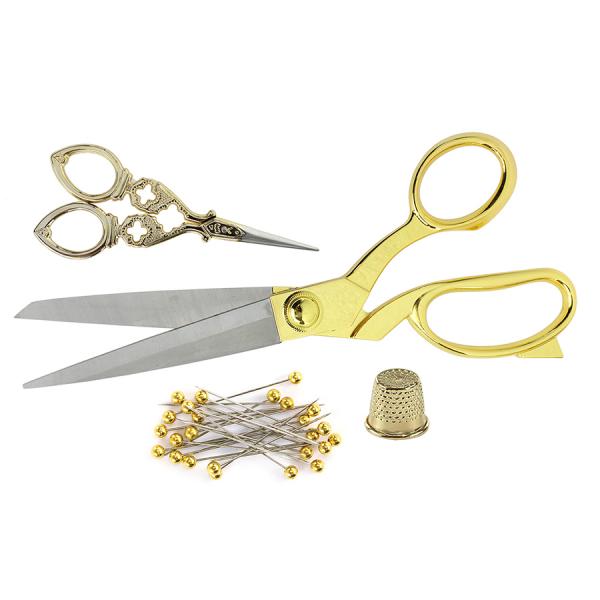 Gold 4Pc Scissor Set-Macrame-Little Lane Workshops