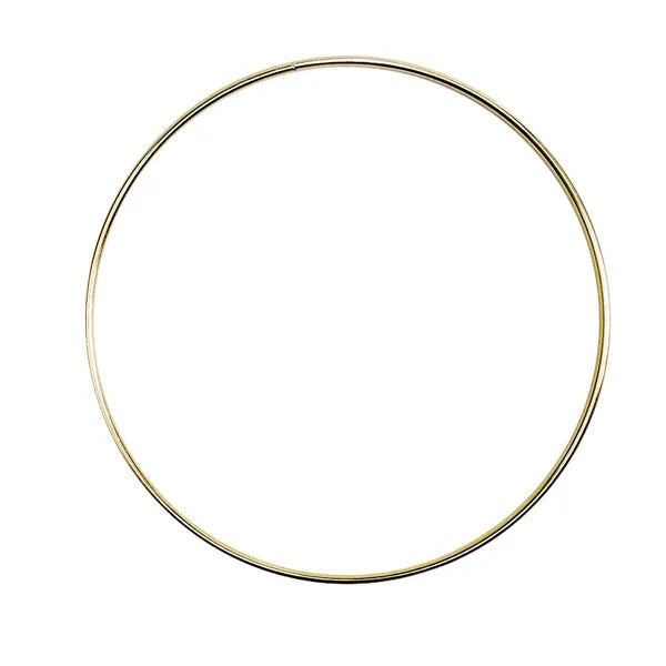 Gold Ring Hoop 10cm-Macrame-Little Lane Workshops