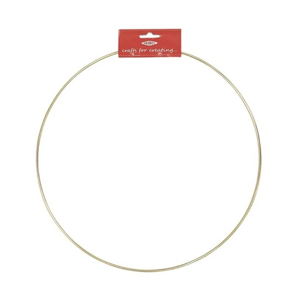 Gold Ring Hoop 30cm-Macrame-Little Lane Workshops