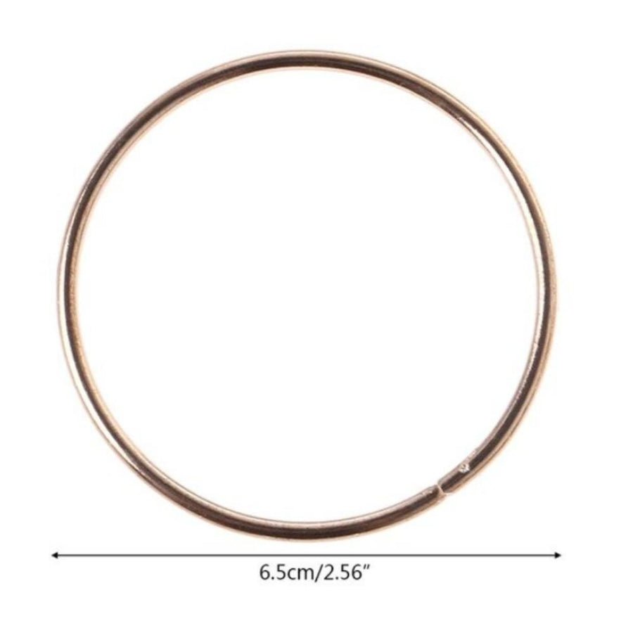 Gold Ring Hoop 6.5cm-Macrame-Little Lane Workshops