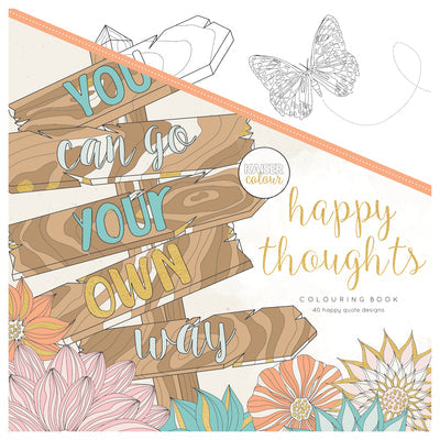 Happy Thoughts Colouring Book-Craft Kits-Little Lane Workshops