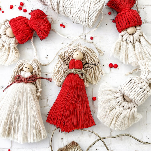 Christmas Macrame Santas & Angels-Workshop-Little Lane Workshops