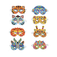 Jungle Animal Masks Kit for Kids-Craft Kits-Little Lane Workshops