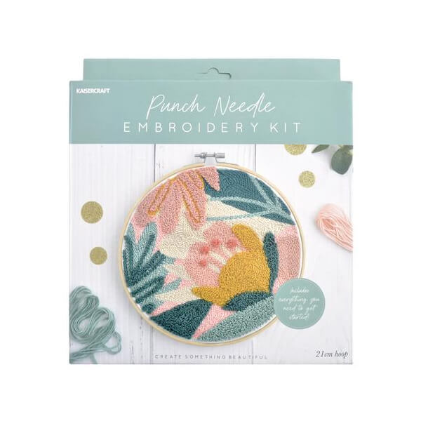 Kaisercraft Punch Needle Kit Blossom-Craft Kits-Little Lane Workshops