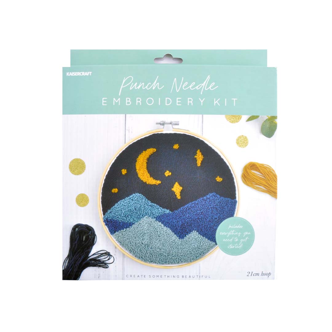 Kaisercraft Punch Needle Kit Celestial-Craft Kits-Little Lane Workshops