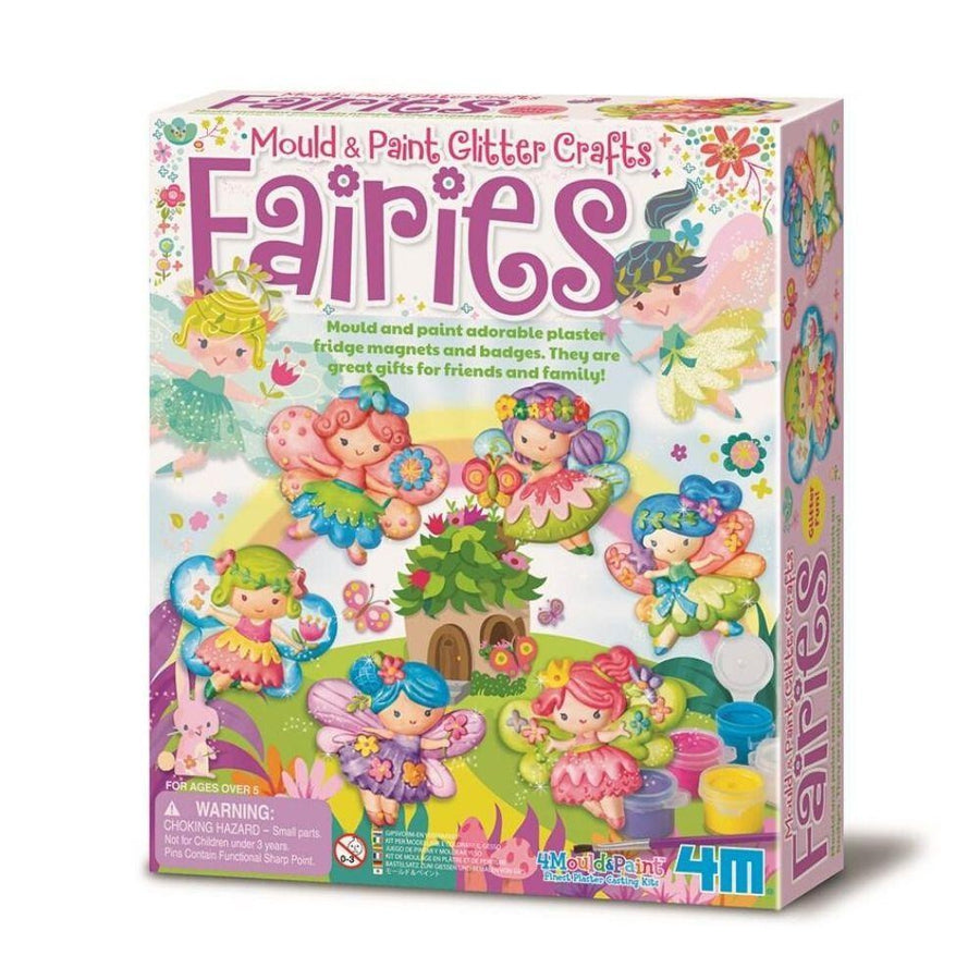 MOULD & PAINT KIT for Kids - Glitter Fairies-Craft Kits-Little Lane Workshops