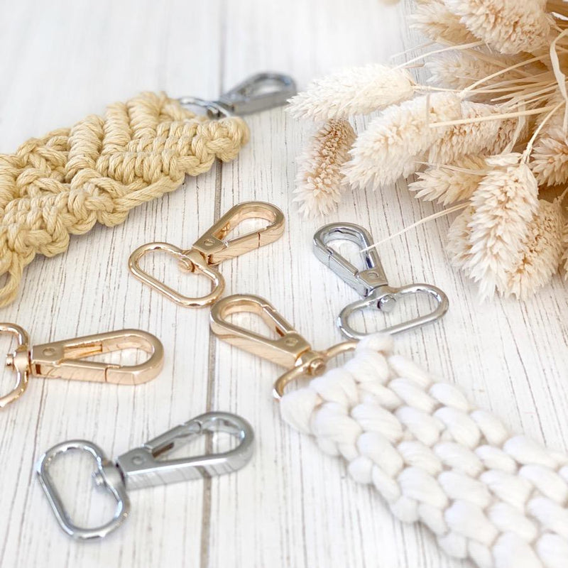 Macrame Keyring Clips-Macrame-Little Lane Workshops