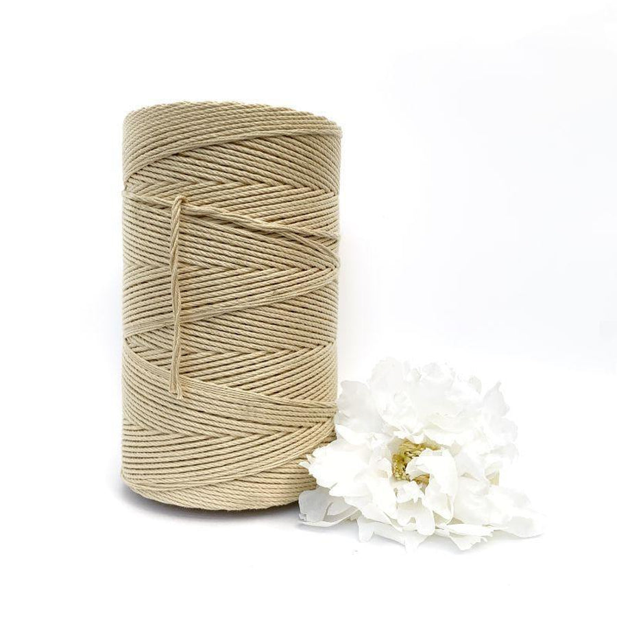 Macrame Twisted Cotton Rope - Coloured 3mm x 1kg Macrame Twisted Cotto ...