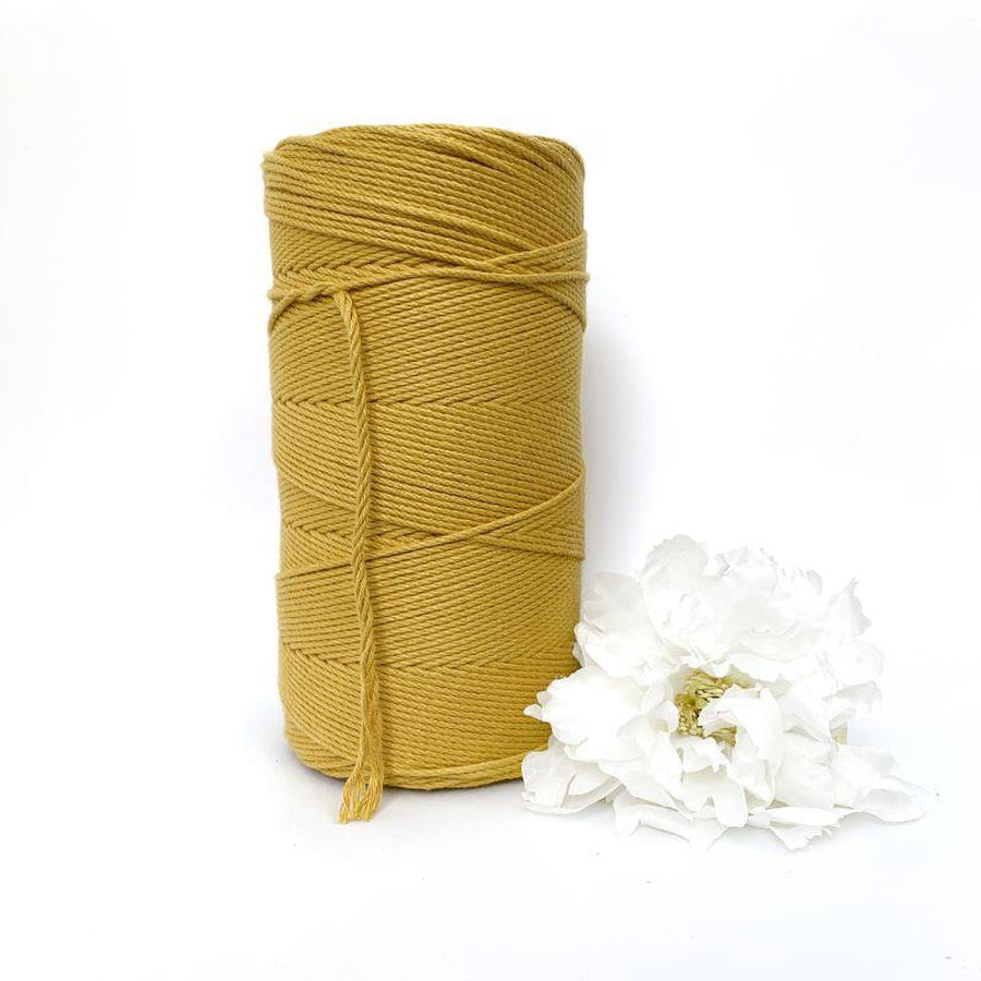 Macrame Twisted Cotton Rope - Coloured 3mm x 1kg Macrame Twisted Cotton Rope Pastel Bulk Rolls (Approx 425 Meters)-Macrame-Little Lane Workshops