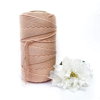 Macrame Twisted Cotton Rope - Coloured 5mm x 1kg Pastel Bulk Rolls (Approx 150 Meters)-Macrame-Little Lane Workshops