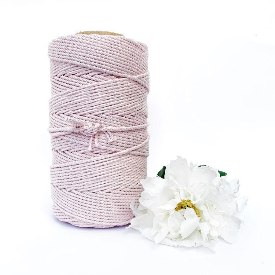 Macrame Twisted Cotton Rope - Coloured 5mm x 1kg Pastel Bulk Rolls (Approx 150 Meters)-Macrame-Little Lane Workshops