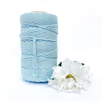 Macrame Twisted Cotton Rope - Coloured 5mm x 1kg Pastel Bulk Rolls (Approx 150 Meters)-Macrame-Little Lane Workshops