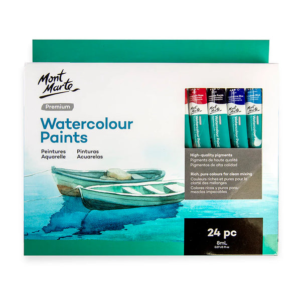 Mont Marte 24 Watercolour Paint Set-Art Supplies-Little Lane Workshops