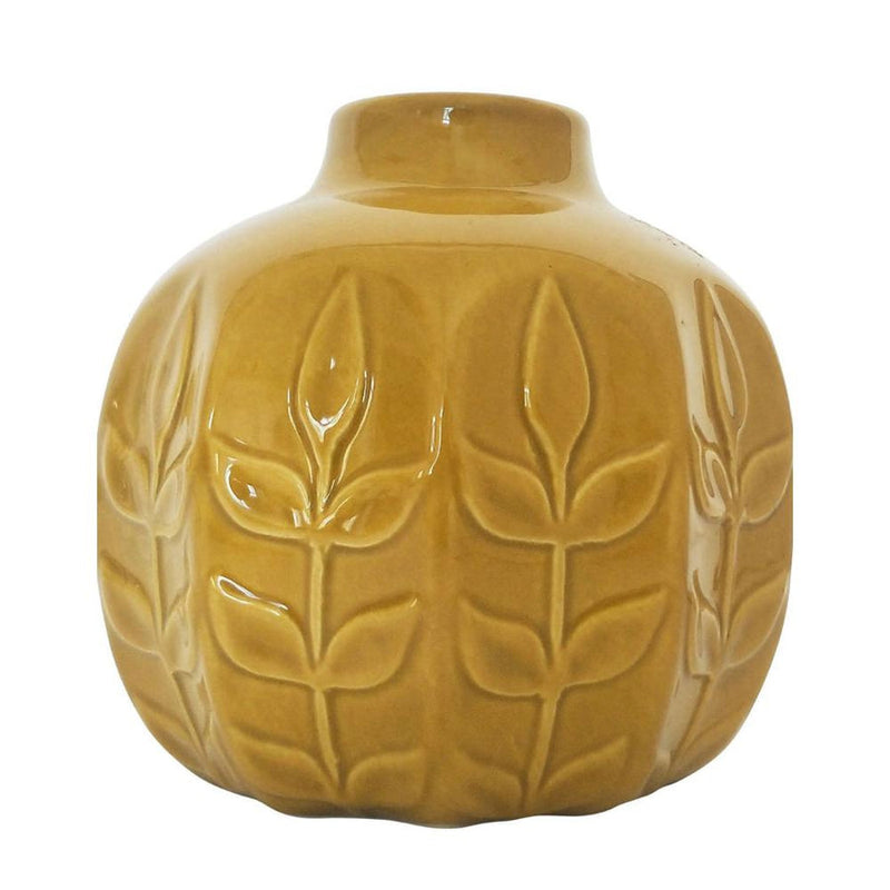 Petal Vase - Mustard-Homewares-Little Lane Workshops
