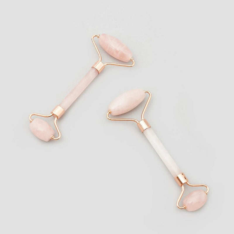 ROSE QUARTZ FACE ROLLER-Homewares-Little Lane Workshops