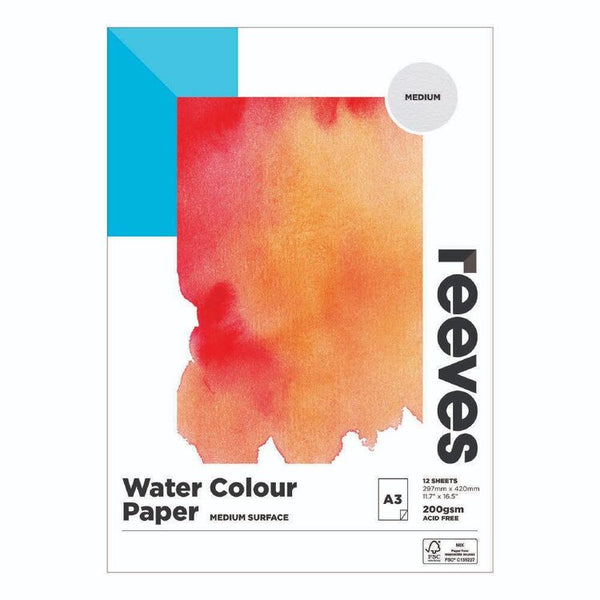 Reeves Watercolour Paper A4 200 gsm-Art Supplies-Little Lane Workshops