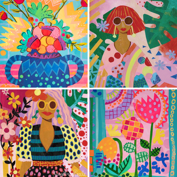 Collage Art Mixed Media-Workshop-Little Lane Workshops