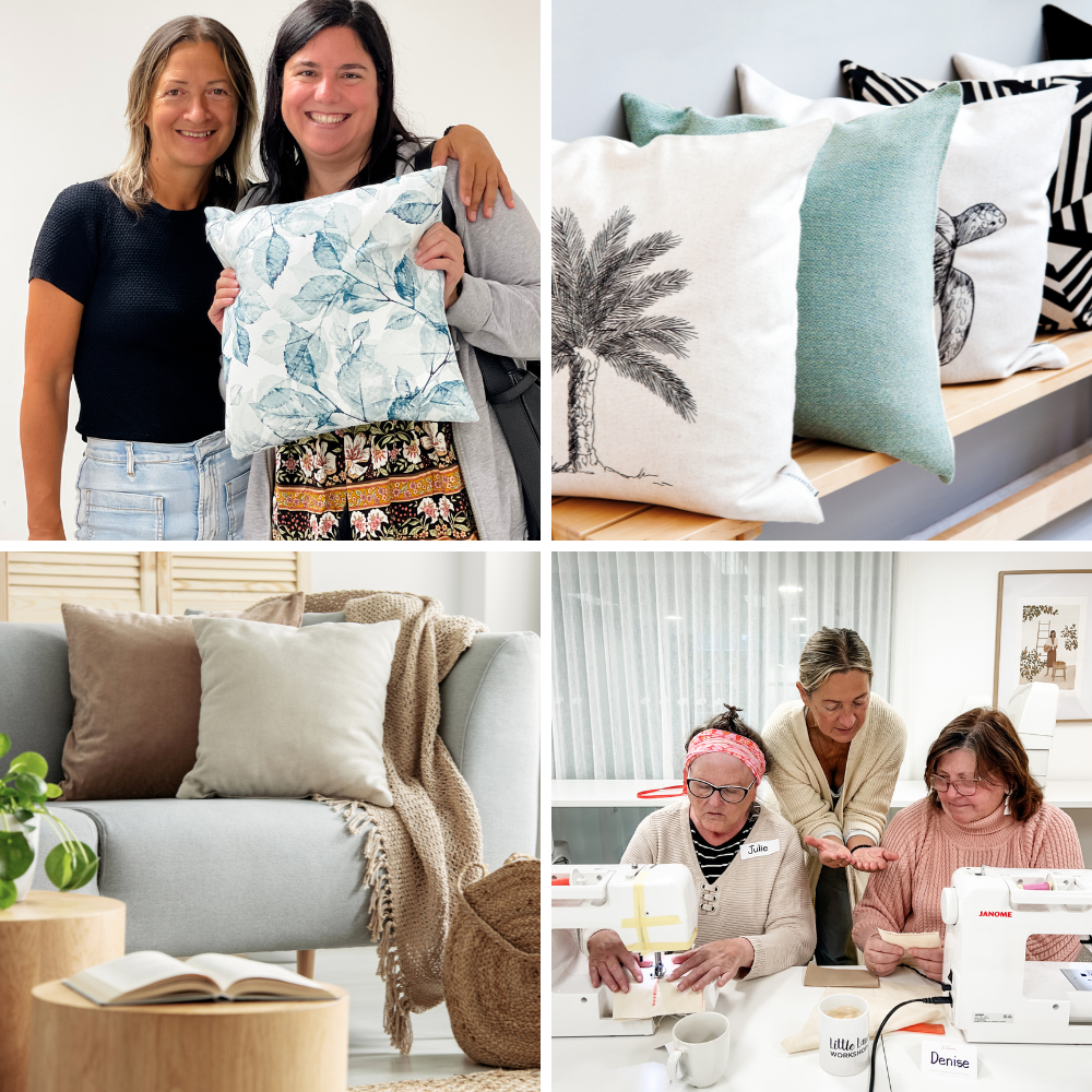 LEARN TO SEW CUSHIONS BAGS A WORKSHOP FOR BEGINNERS – Little Lane