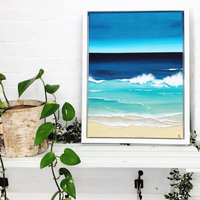 ACRYLIC BEACH SCENE ART WORKSHOP-Workshop-Little Lane Workshops