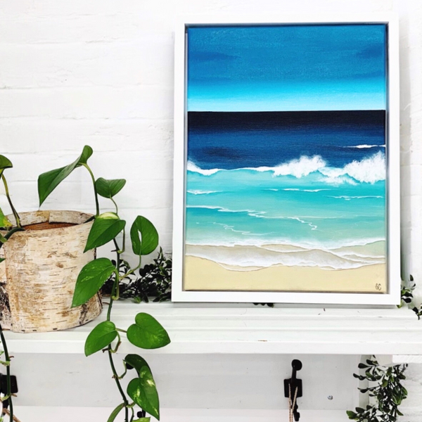 ACRYLIC BEACH SCENE ART WORKSHOP-Workshop-Little Lane Workshops