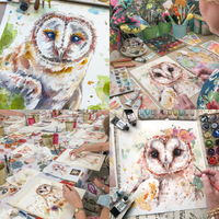 Watercolour Barn Owl Workshop-Workshop-Little Lane Workshops