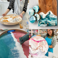 RESIN ART | Wall Art, Serving Trays or Homewares WORKSHOP-Workshop-Little Lane Workshops