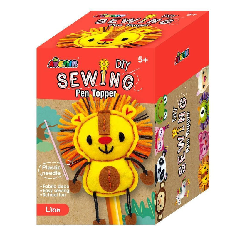 SEW A LION PEN TOPPER Kit for Kids-Craft Kits-Little Lane Workshops