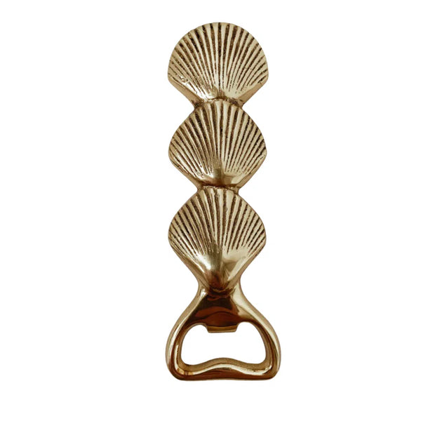 Shell Brass Bottle Opener-Homewares-Little Lane Workshops