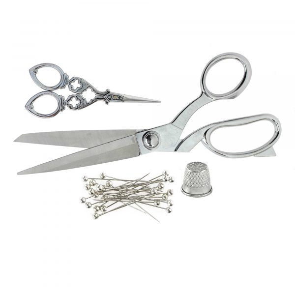 Silver 4Pc Scissor Set-Macrame-Little Lane Workshops