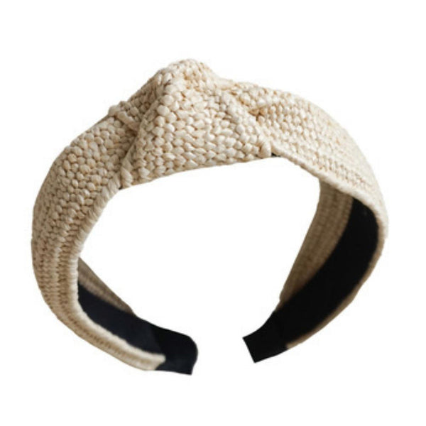 Top Knot Head Band Woven Light – Little Lane