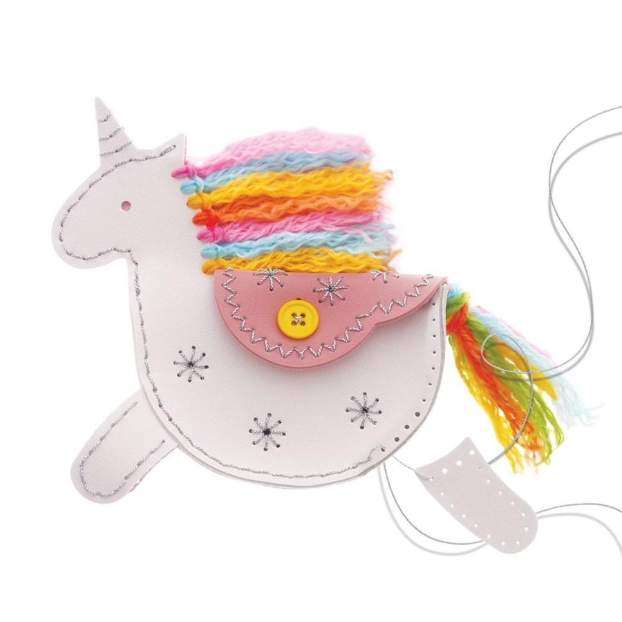 UNICORN Faux Leather Pouch KIT for Kids-Craft Kits-Little Lane Workshops