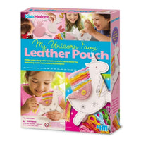 UNICORN Faux Leather Pouch KIT for Kids-Craft Kits-Little Lane Workshops