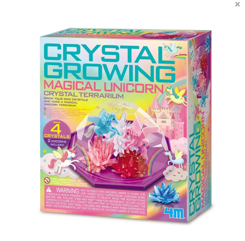 Unicorn Crystal Growing Terrarium Kit for Kids-Craft Kits-Little Lane Workshops