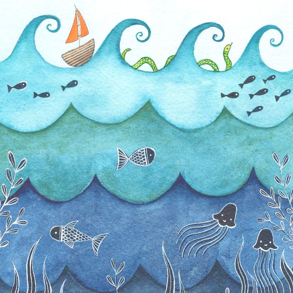 WATERCOLOUR & ILLUSTRATION WORKSHOP - Sea Themed-Workshop-Little Lane Workshops