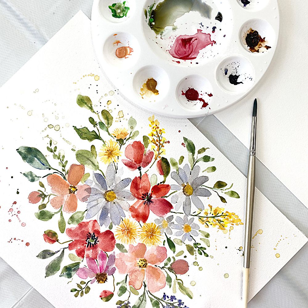 WATERCOLOUR WILD FLOWERS WORKSHOP-Workshop-Little Lane Workshops