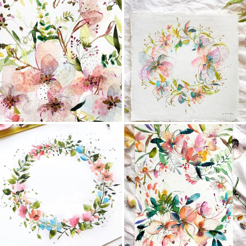 WATERCOLOUR WILDFLOWERS WORKSHOP-Workshop-Little Lane Workshops