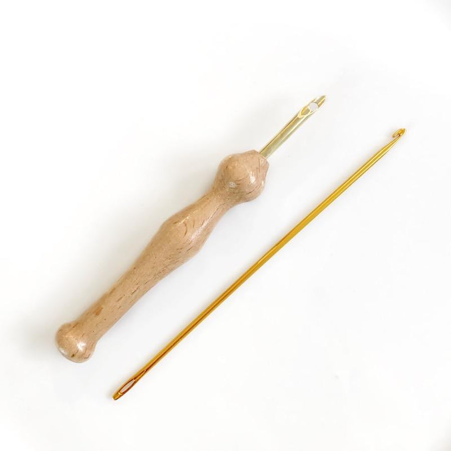 Wooden Handled Punch Needle-Macrame-Little Lane Workshops