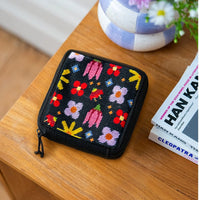 Pop Art Petals - Needlepoint Pouch Kit By Craft Club-Craft Kits-Little Lane Workshops