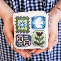 Fluttering Fables - Needlepoint Pouch Kit by Craft Club-Craft Kits-Little Lane Workshops